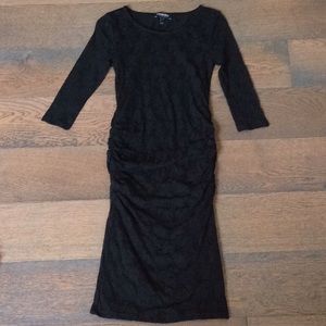 Isabella Oliver Black lace maternity dress